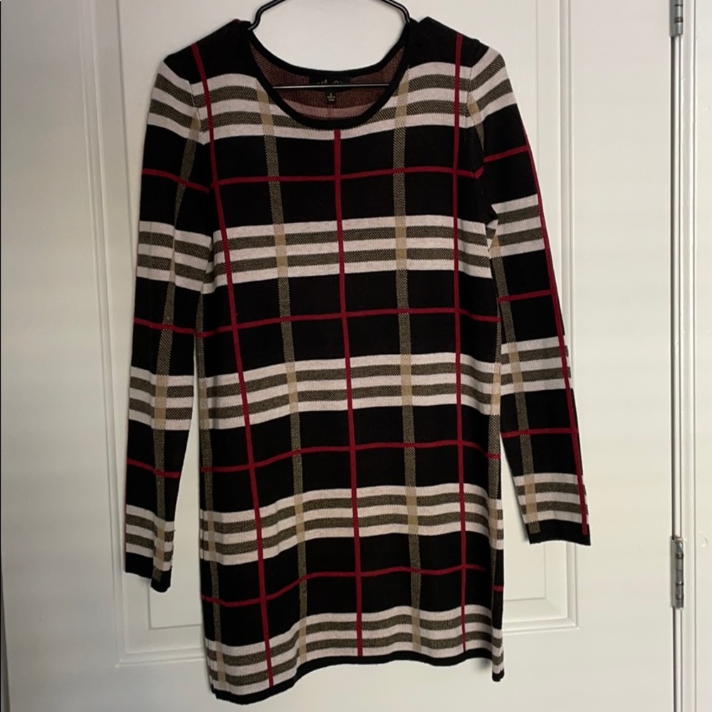 Festive sweater dress